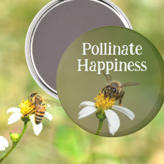 Aimant Abeille de miel sauvage bonheur