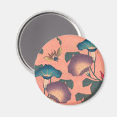 Aimant Abeille et Fleur Art japonais asiatique (Recto/Verso)