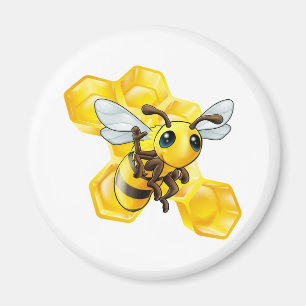 Aimant Abeille et nid d'abeilles