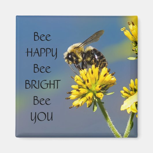 Aimant Abeille Joyeuse Abeille Bright Abee You Bumble Abe (Devant)