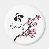 Aimant abeille magnifique (Devant)