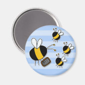 Aimant abeille ouvrière - enseignant (Recto/Verso)