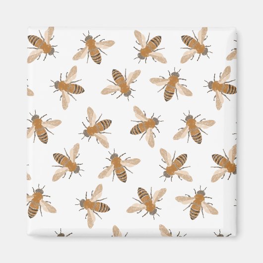 Aimant Abeilles à main (Devant)