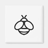 Aimant abeilles bee bee bumblebee insecte mignon (Devant)