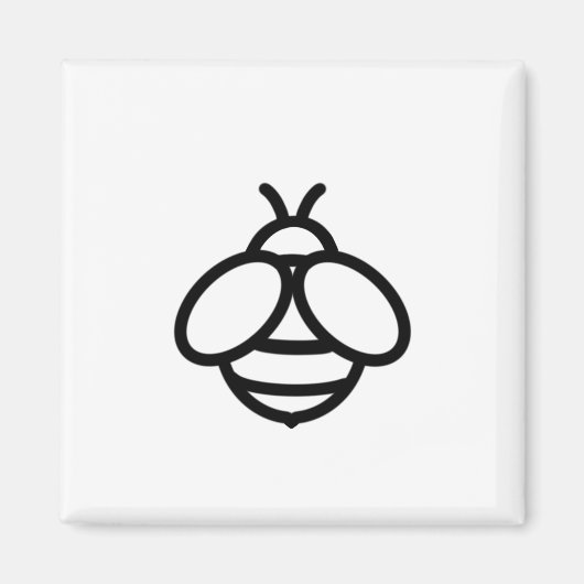 Aimant abeilles bee bee bumblebee insecte mignon (Devant)