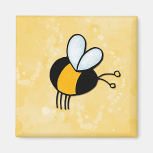 Aimant abeilles d'amour de paix