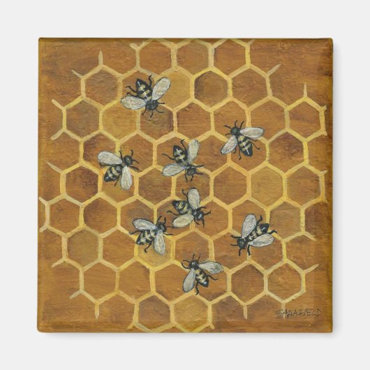 Aimant Abeilles de miel (Devant)