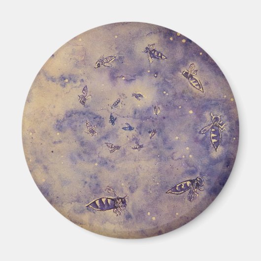 Aimant Abeilles spatiales (Devant)