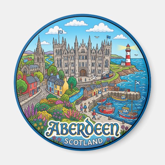 Aimant Aberdeen Écosse (Devant)