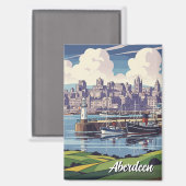 Aimant Aberdeen Scotland Travel (Recto/Verso)