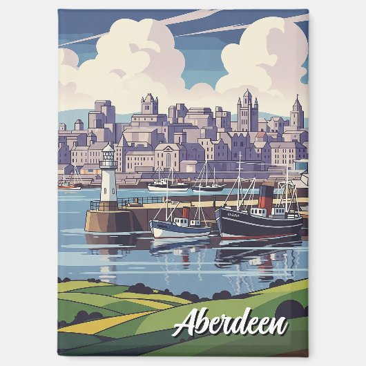 Aimant Aberdeen Scotland Travel (Recto)