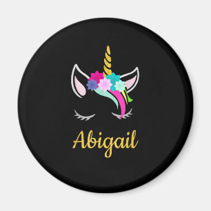 Aimant Abigail Dark Unicorn Nom T-shirt