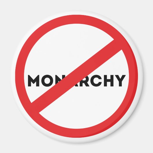 Aimant Abolir la monarchie (Devant)