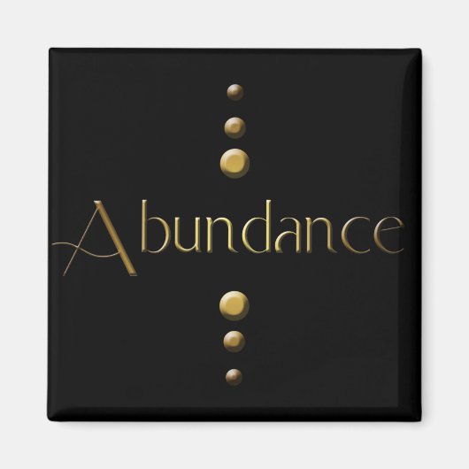Aimant Abondance 3 points Gold Block et Arrière - plan no (Devant)