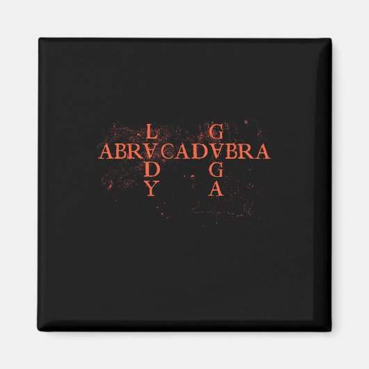 Aimant Abracadabra Triangle Vintage Gothique Pour Hommes (Devant)