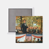 Aimant Abraham Lincoln et Stephen A. Douglas (Recto/Verso)