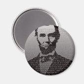 Aimant Abraham Lincoln Gettysburg Adresse (Recto/Verso)