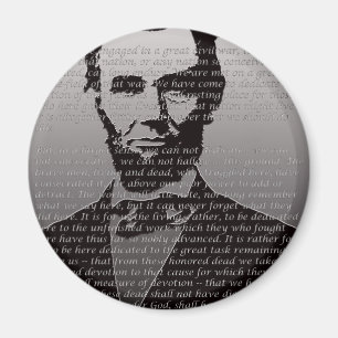 Aimant Abraham Lincoln Gettysburg Adresse