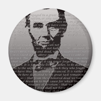 Aimant Abraham Lincoln Gettysburg Adresse