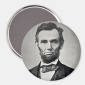 Aimant Abraham Lincoln Gettysburg Portrait (Recto/Verso)