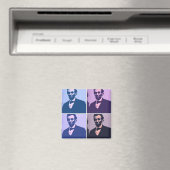 Aimant Abraham Lincoln Pop Art (In Situ (Lave-vaisselle))