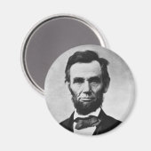 Aimant Abraham Lincoln Portrait par Alexander Gardner (Recto/Verso)