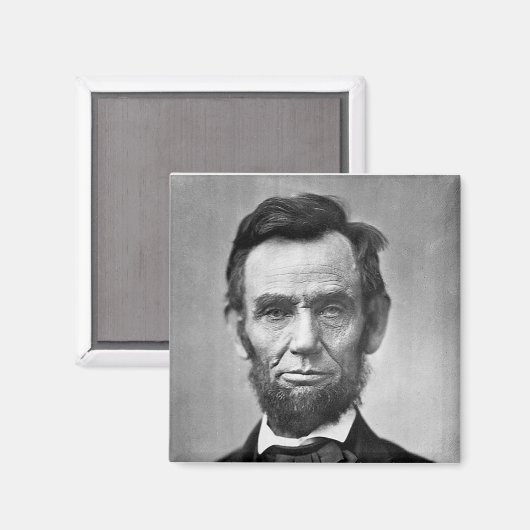 Aimant Abraham Lincoln - Président (Recto/Verso)