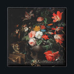 Aimant Abraham Mignon Le Bouquet Renversé. Floral<br><div class="desc">L'aimant "The Overturn Bouquet" d'Abraham Mignon. Art de la renaissance florale.</div>