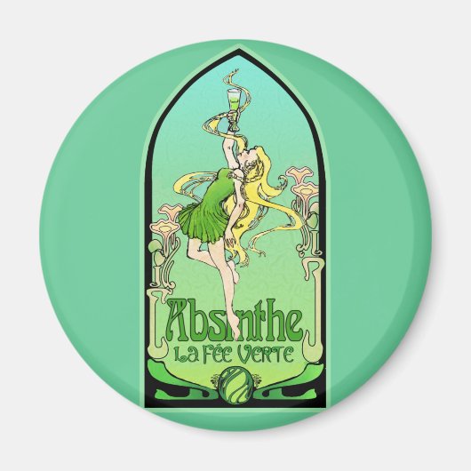 Aimant Absinthe Art nouveau (Devant)