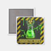 Aimant Absinthe Déchet Radioactif (Recto/Verso)