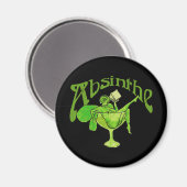 Aimant Absinthe Girl in Glass (Recto/Verso)