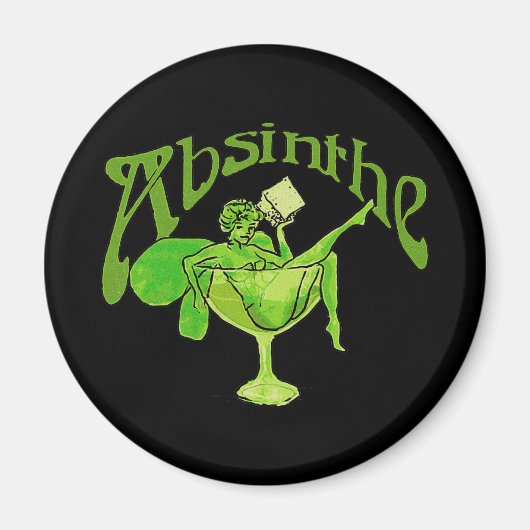 Aimant Absinthe Girl in Glass (Devant)