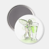 Aimant Absinthe La Fee Verte Fairy With Glass (pas de tex (Recto/Verso)