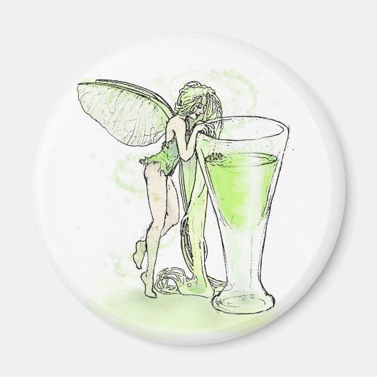 Aimant Absinthe La Fee Verte Fairy With Glass (pas de tex (Devant)