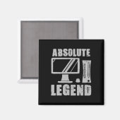 Aimant Absolument Legend Funny Video Game Player Citation (Recto/Verso)