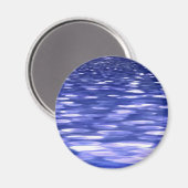Aimant Abstrait #3 : Bleu shimmer (Recto/Verso)