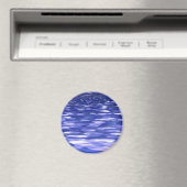 Aimant Abstrait #3 : Bleu shimmer (In Situ (Lave-vaisselle))
