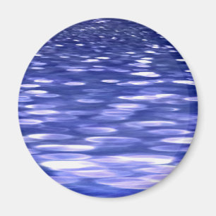 Aimant Abstrait #3 : Bleu shimmer