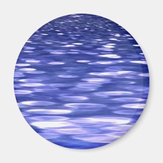 Aimant Abstrait #3 : Bleu shimmer (Devant)