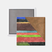 Aimant Abstrait "Chevrons" (Recto/Verso)