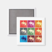 Aimant Abstrait commémoratif Lincoln (Recto/Verso)