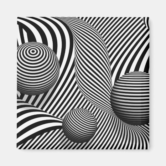 Aimant Abstrait - Crève mes yeux (Devant)