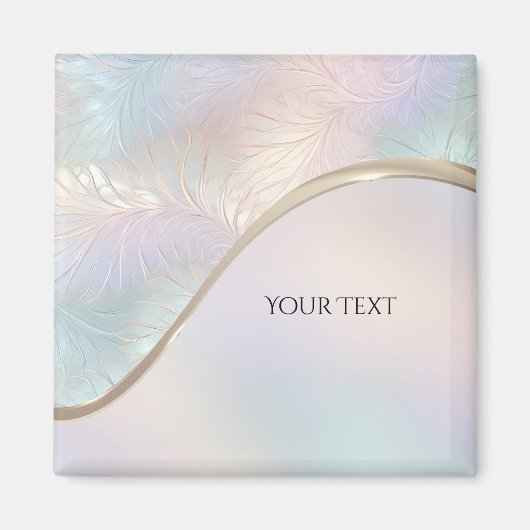 Aimant Abstrait d'Iridescente moderne (Devant)