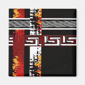 Aimant Abstrait, ethnique, créatif (Devant)