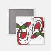Aimant Abstrait "Flying Fish" (Recto/Verso)