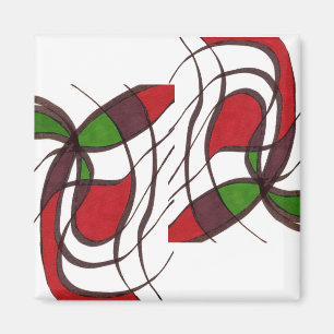 Aimant Abstrait "Flying Fish"