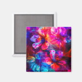 Aimant Abstrait Garden Bloom (Recto/Verso)
