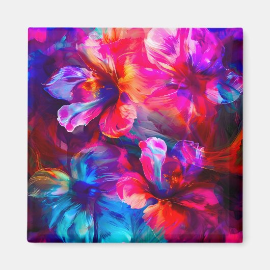 Aimant Abstrait Garden Bloom (Devant)