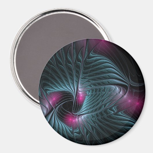 Aimant Abstrait Imaginaire coloré fractal (Recto/Verso)