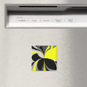 Aimant Abstrait jaune gris noir (In Situ (Lave-vaisselle))